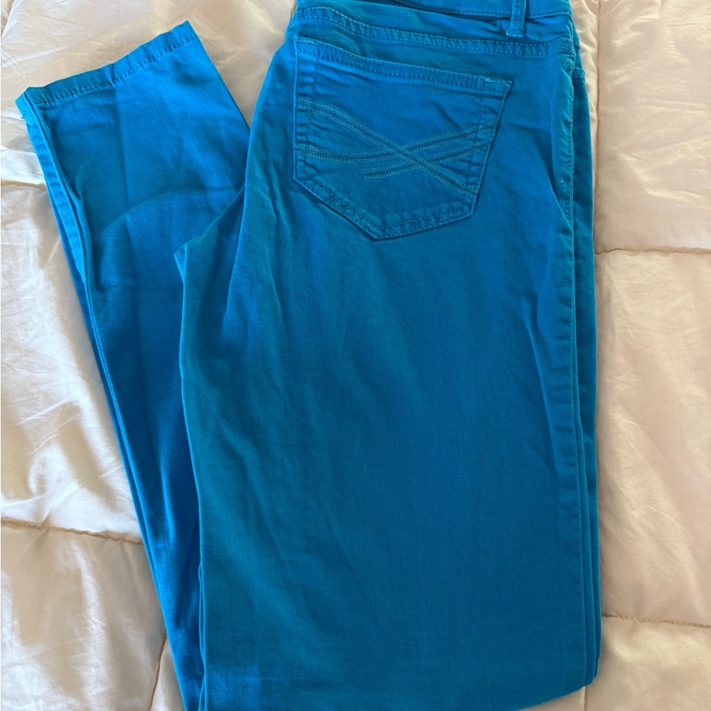 Aeropostale Vibrant Blue Skinny Jeans